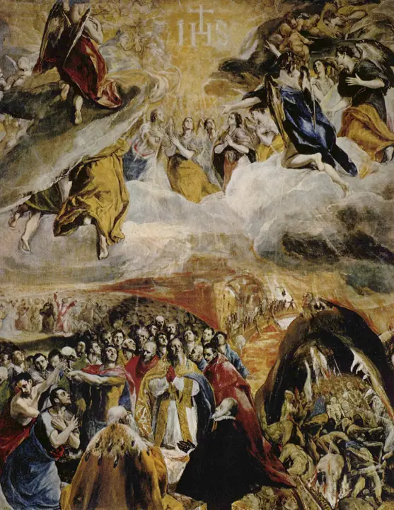 La adoración del nombre de Jesús, El Greco