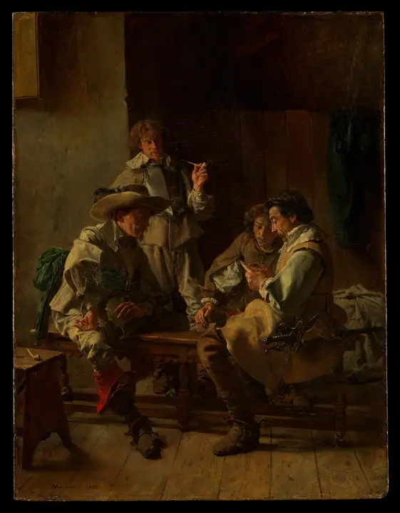 Los jugadores de cartas, Ernest Meissonier