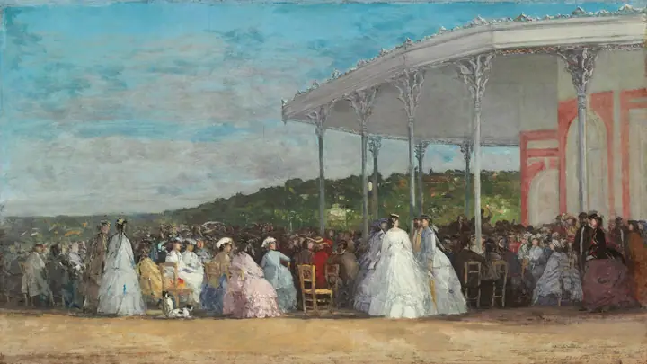 Concierto en el casino de Deauville, Eugène Boudin