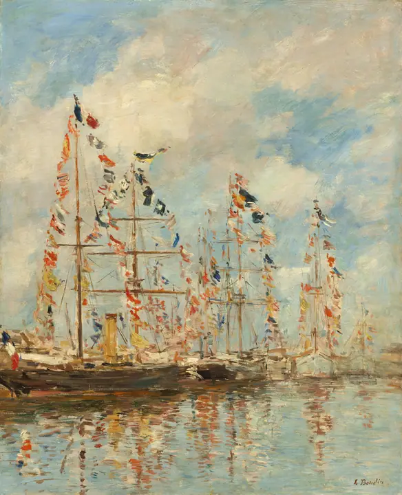 Dársena del puerto deportivo de Trouville-Deauville, Eugène Boudin
