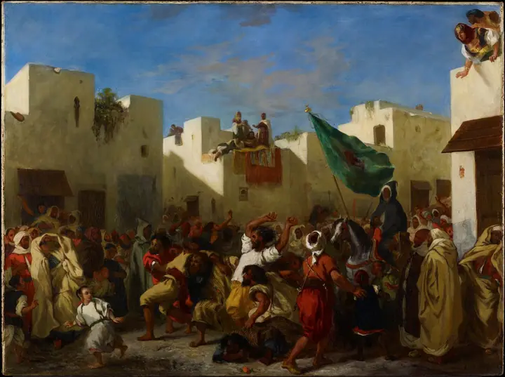 Fanáticos de Tánger, Eugène Delacroix