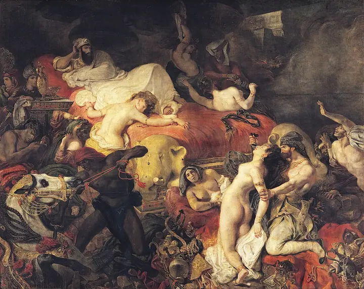 La muerte de Sardanápalo, Eugène Delacroix