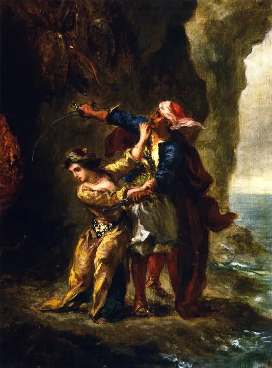 La novia de Abydos, Eugène Delacroix