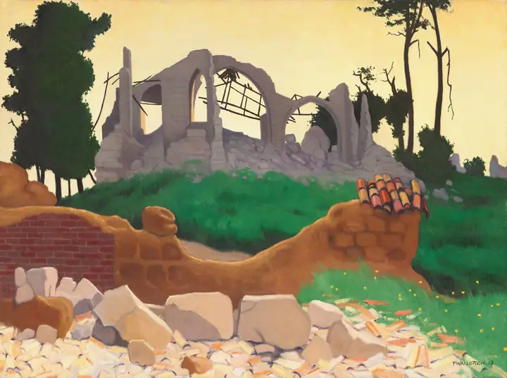 La iglesia de Souain, Félix Vallotton