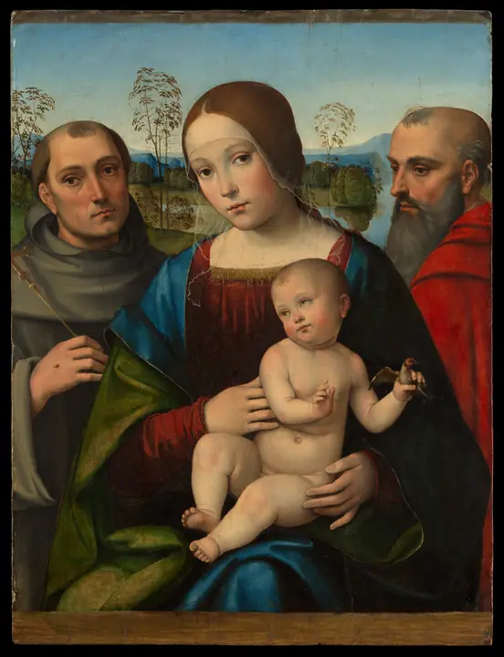 Virgen con el Niño y los santos Francisco y Jerónimo, Francesco Francia