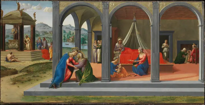 Escenas de la vida de San Juan Bautista, Francesco Granacci