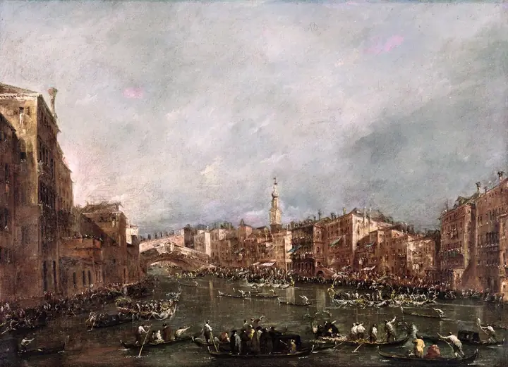 Regata en el Gran Canal de Venecia, Francesco Guardi