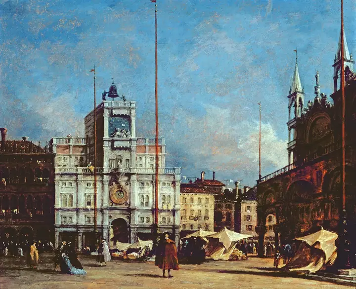 Torre del reloj, Venecia, Francesco Guardi