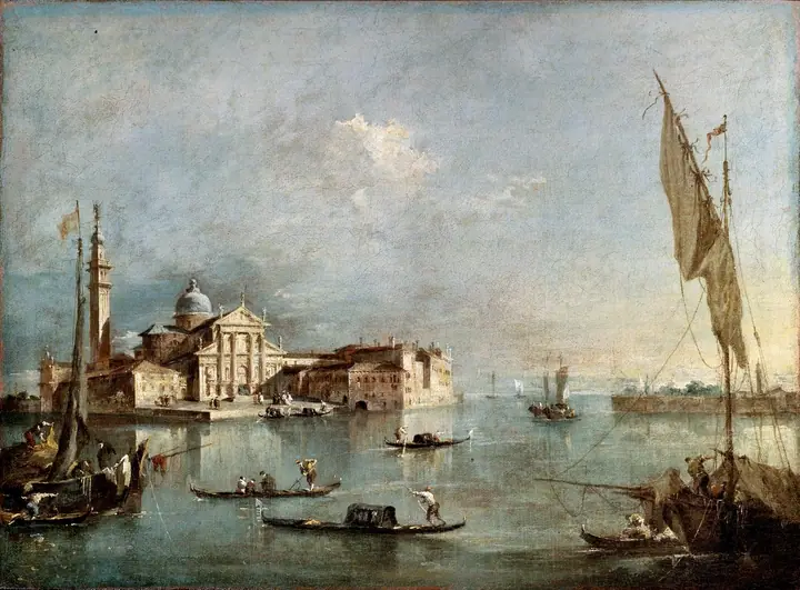 Vista de la isla de San Giorgio Maggiore, Francesco Guardi