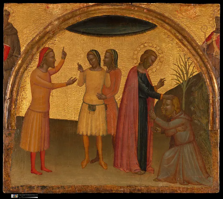San Juan Evangelista con Acteo y Eugenio, Francescuccio Ghissi
