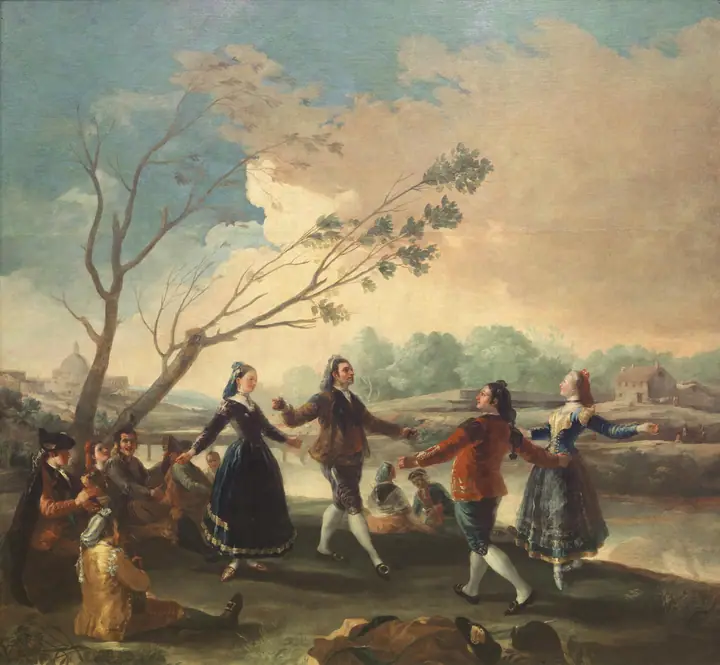 Baile a orillas del Manzanares, Francisco de Goya