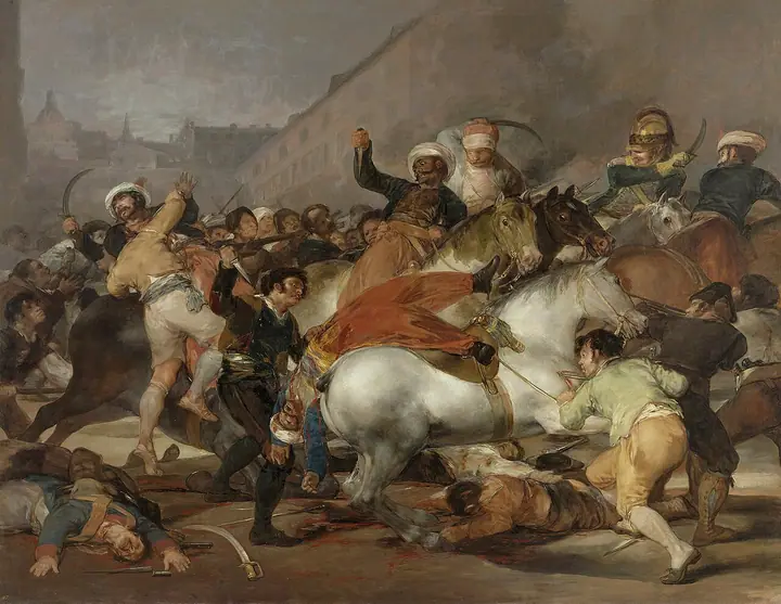 El dos de mayo de 1808 en Madrid, Francisco de Goya