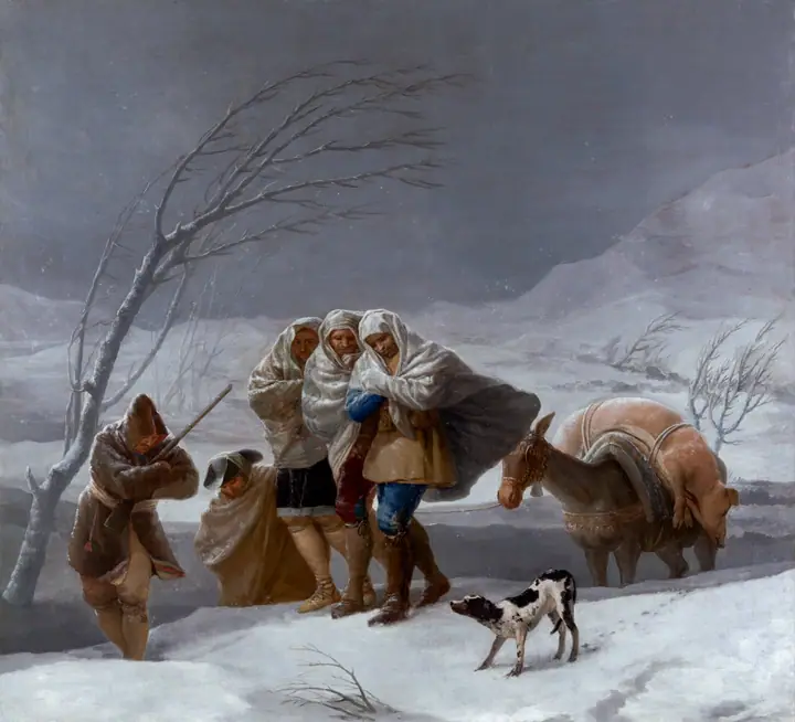 La nevada, Francisco de Goya