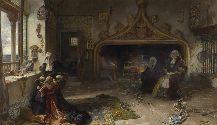 Juana la Loca en Tordesillas, Francisco Pradilla