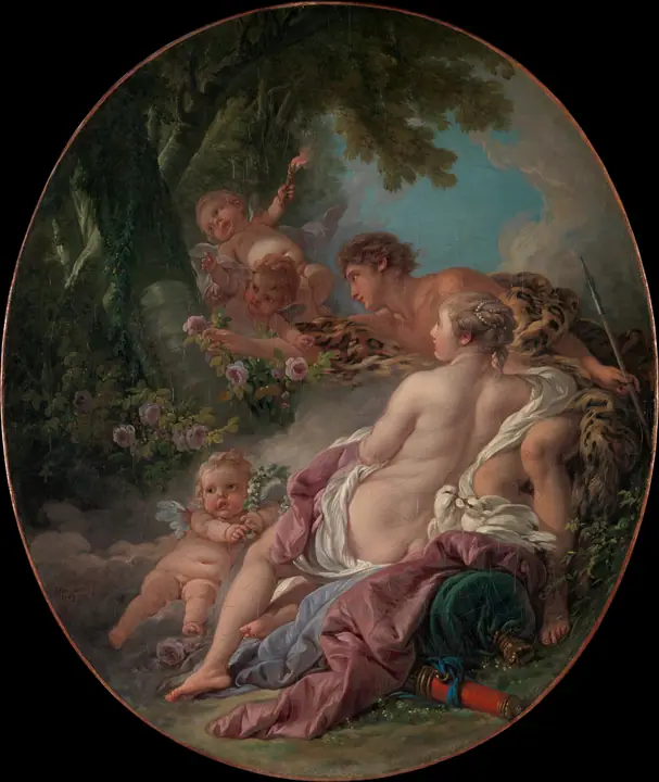 Angélica y Medoro, François Boucher