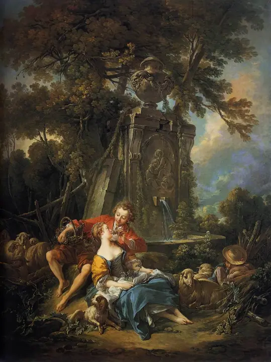 Otoño pastoral, François Boucher