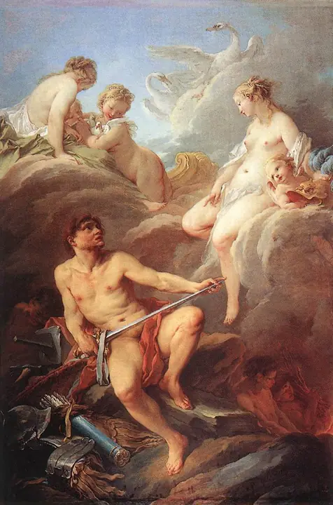 Venus pide las armas de Eneas, François Boucher