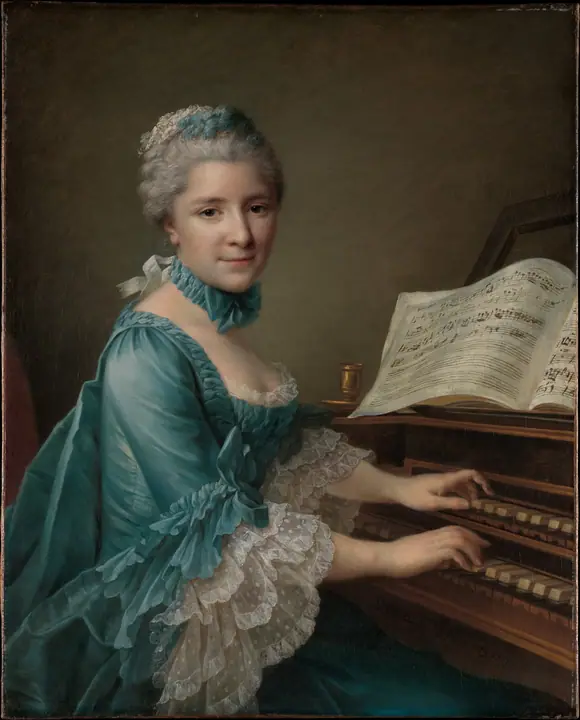 Retrato de una mujer, conocida como Madame Charles Simon Favart (Marie Justine Benoîte Duronceray, 1727–1772), François Hubert Drouais