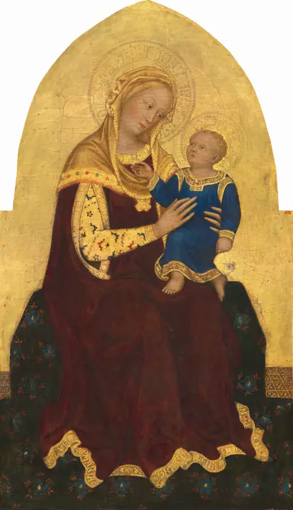 Virgen con el Niño entronizada, Gentile da Fabriano