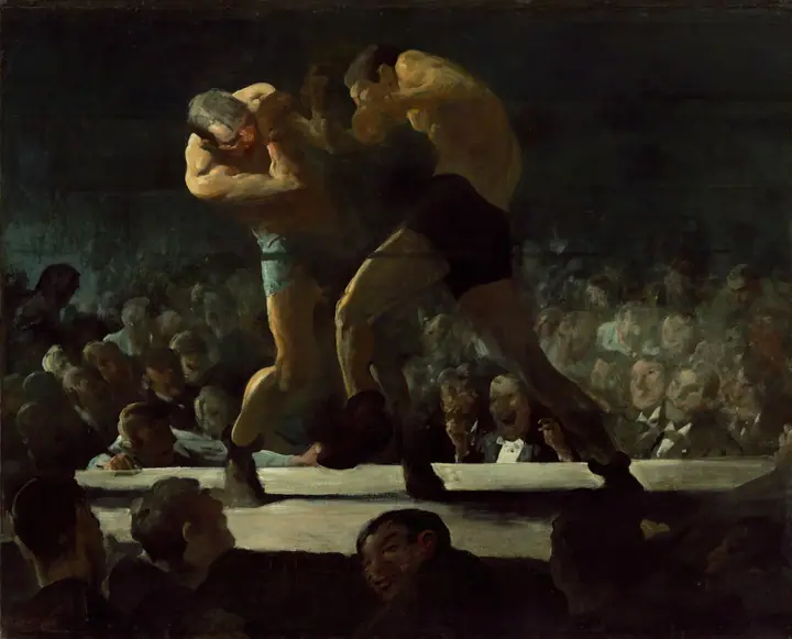 Noche de club, George Bellows
