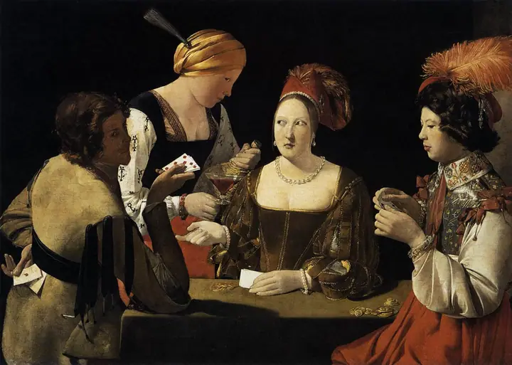 El tahúr con el as de diamantes, Georges de La Tour