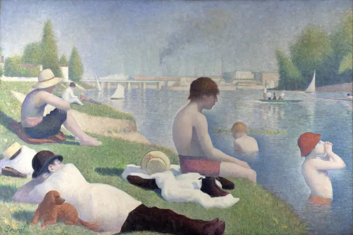 Bañistas en Asnières, Georges Seurat