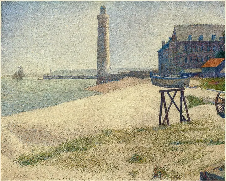 El faro de Honfleur, Georges Seurat