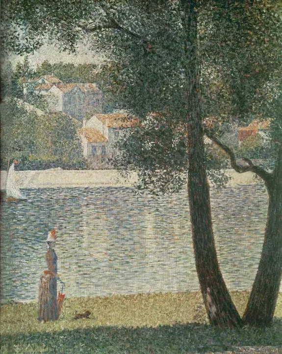 El sena en Courbevoie, Georges Seurat
