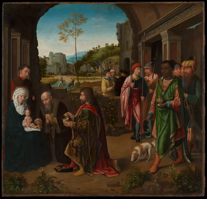 La Adoración de los Magos, Gerard David