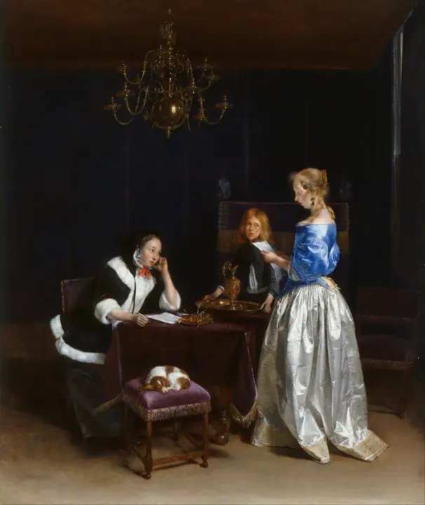 La lectura de la carta, Gerard ter Borch