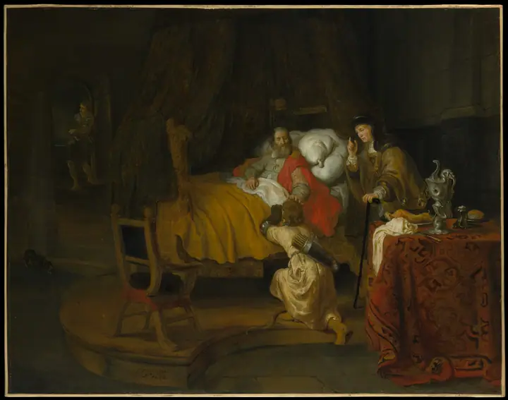 Isaac bendiciendo a Jacob, Gerbrand van den Eeckhout