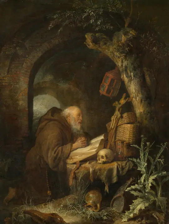 El ermitaño, Gerrit Dou