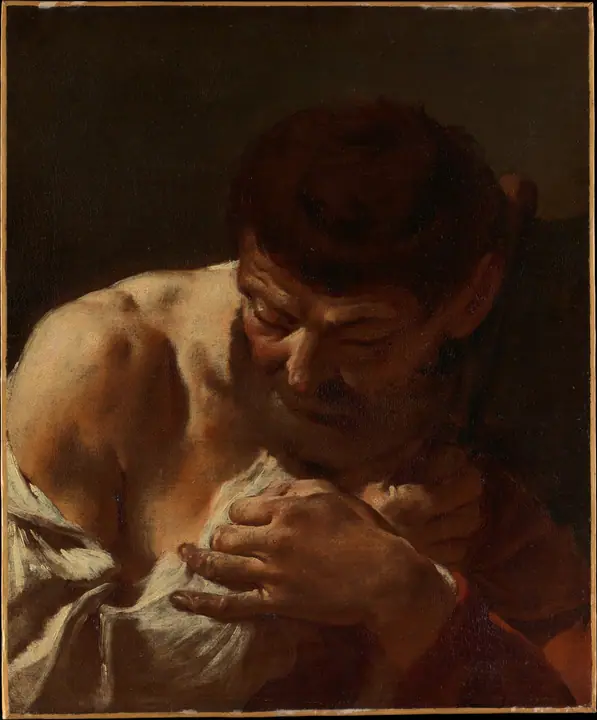 Busto de un hombre (¿San Matías), Giovanni Battista Piazzetta