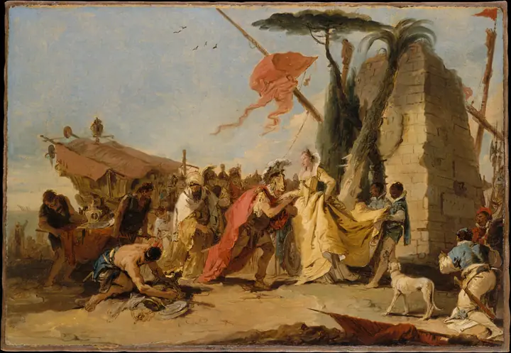 El encuentro de Marco Antonio y Cleopatra, Giovanni Battista Tiepolo