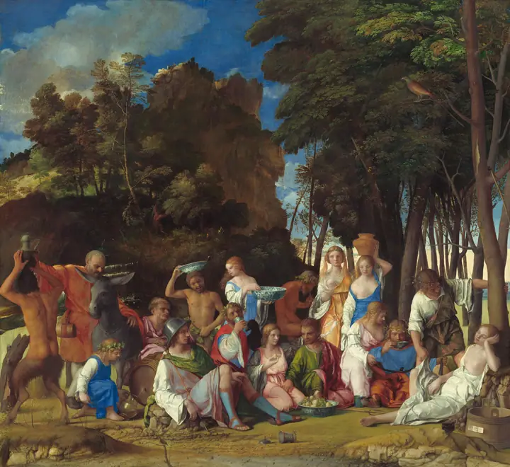 El festín de los dioses, Giovanni Bellini