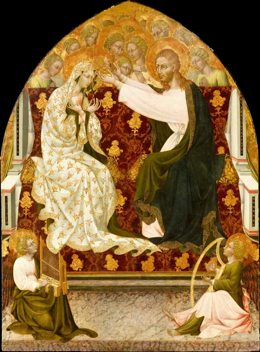 Coronación de la Virgen, Giovanni di Paolo