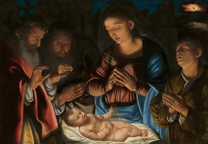 La adoración de los pastores, Giovanni Girolamo Savoldo