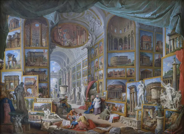 Galería de vistas de la Roma antigua, Giovanni Paolo Panini