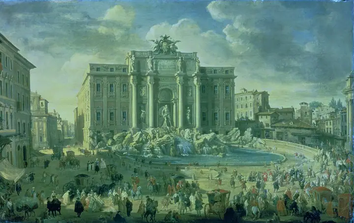 La Fontana de Trevi en Roma, Giovanni Paolo Panini