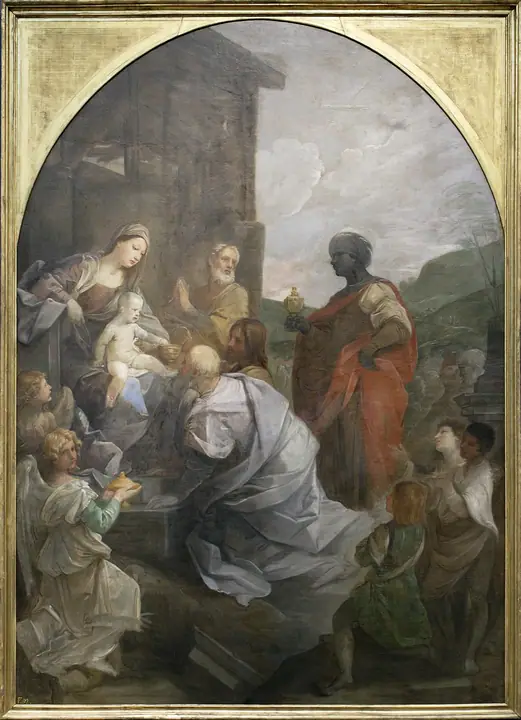 Adoración de los Reyes Magos, Guido Reni