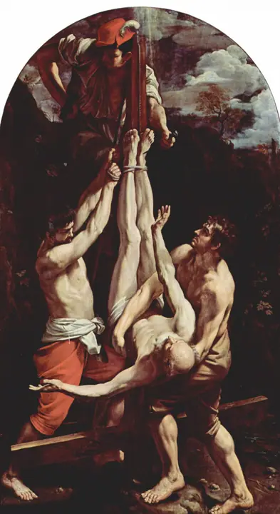 La crucifixión de San Pedro, Guido Reni