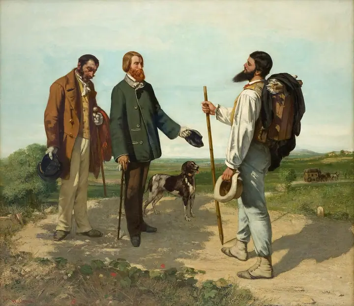Buenos días, señor Courbet, Gustave Courbet