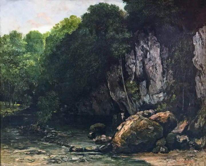 El arroyo negro, Gustave Courbet