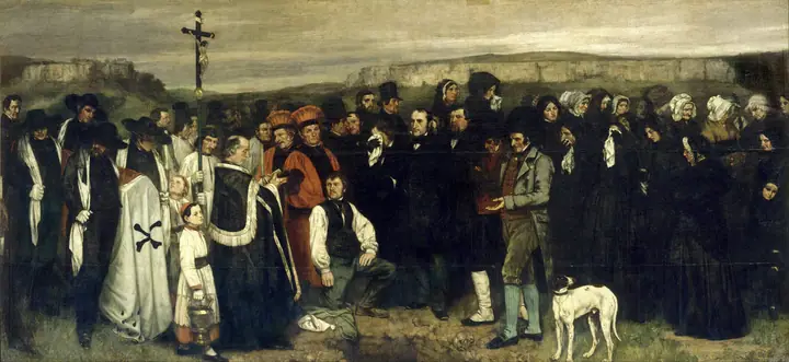 Entierro en Ornans, Gustave Courbet