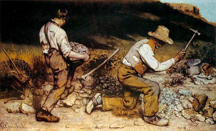 Los picapedreros, Gustave Courbet