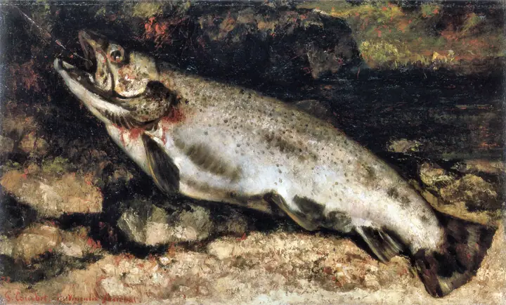 Trucha, Gustave Courbet