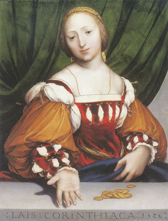 Lais de Corinto, Hans Holbein el Joven