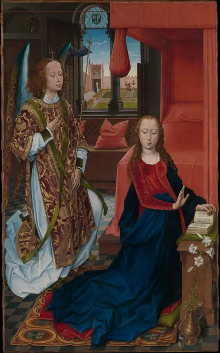 La Anunciación, Hans Memling