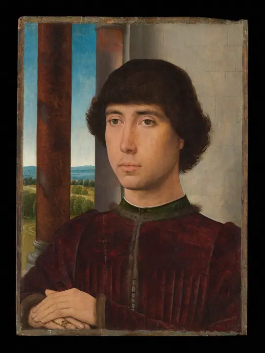 Retrato de un joven, Hans Memling