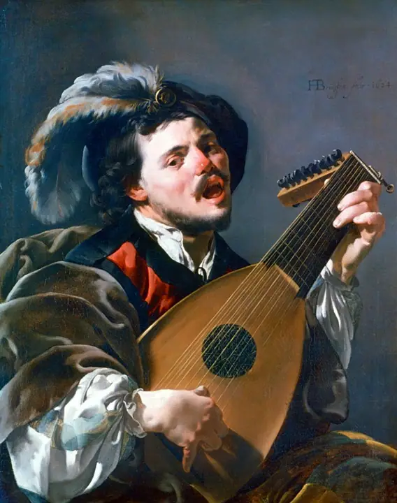 Muchacho tocando el laúd, Hendrick ter Brugghen